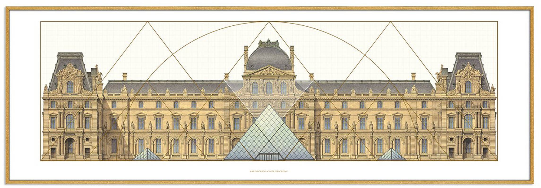 Генплан дворца Лувр в Париже