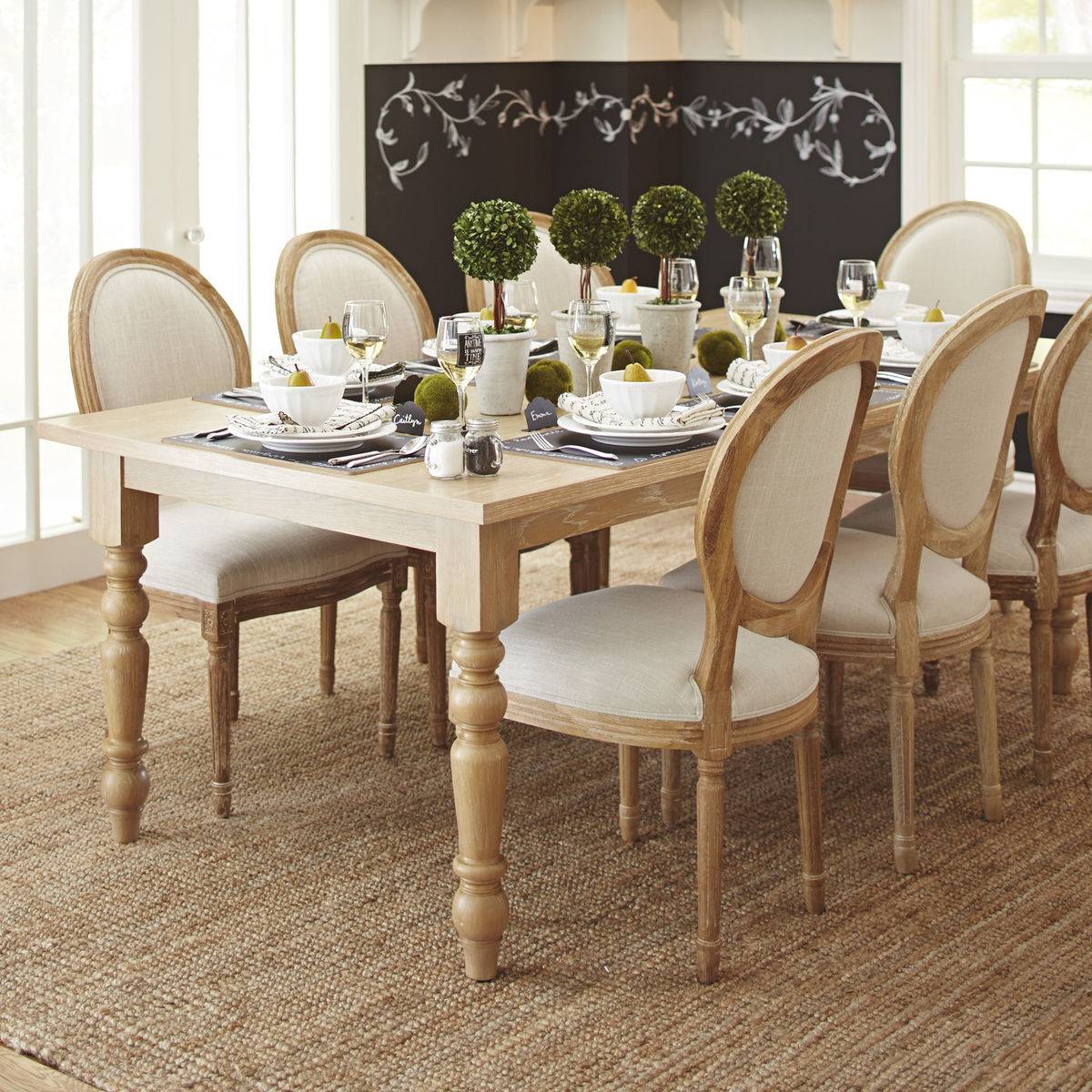 Обеденный стол Sierra Dining Table - whitewashed